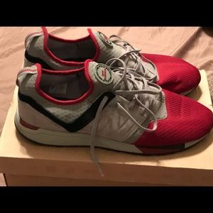 New Balance two four seven gray and maroon